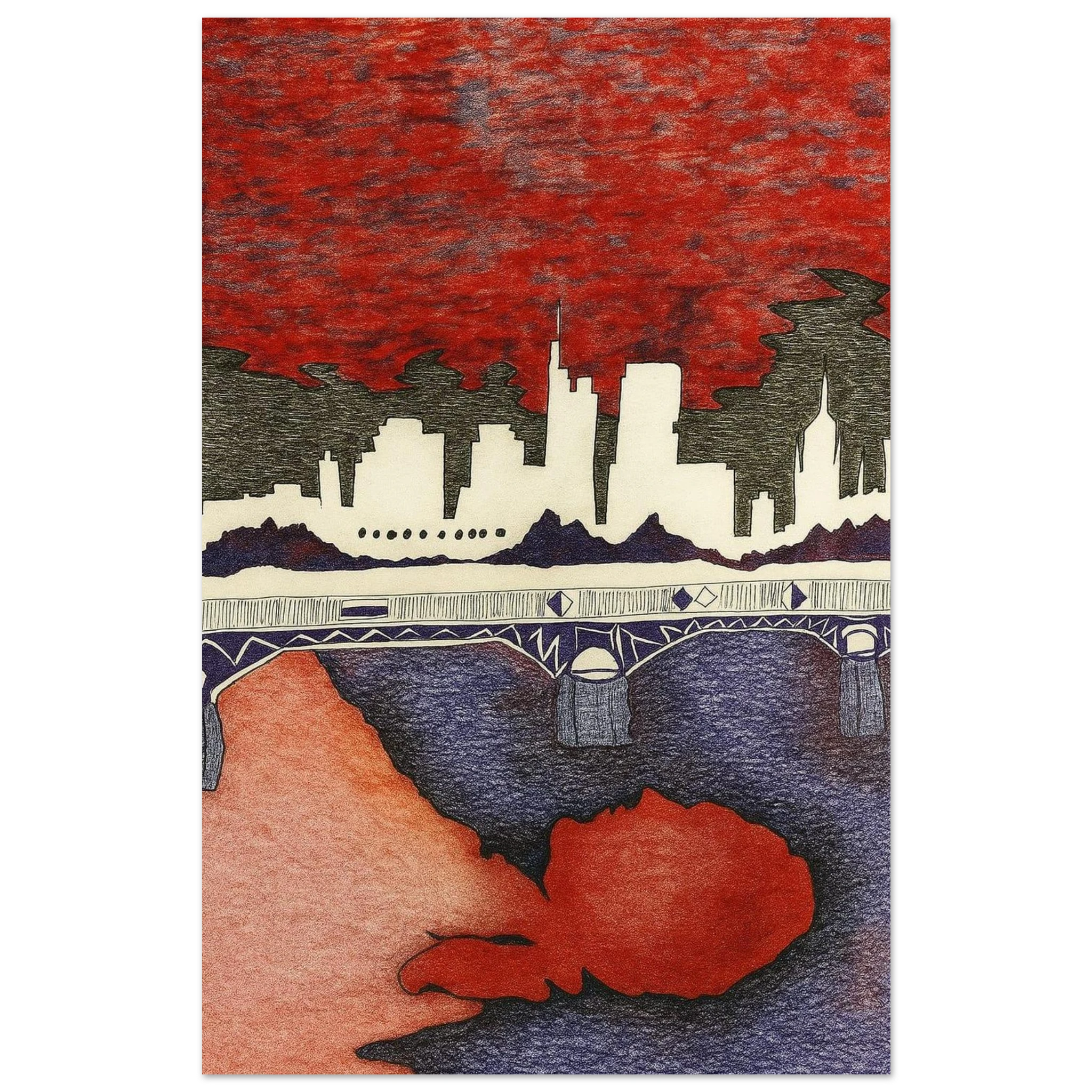 "frankfurt am pain" Klassisches Poster auf halbmattem Papier